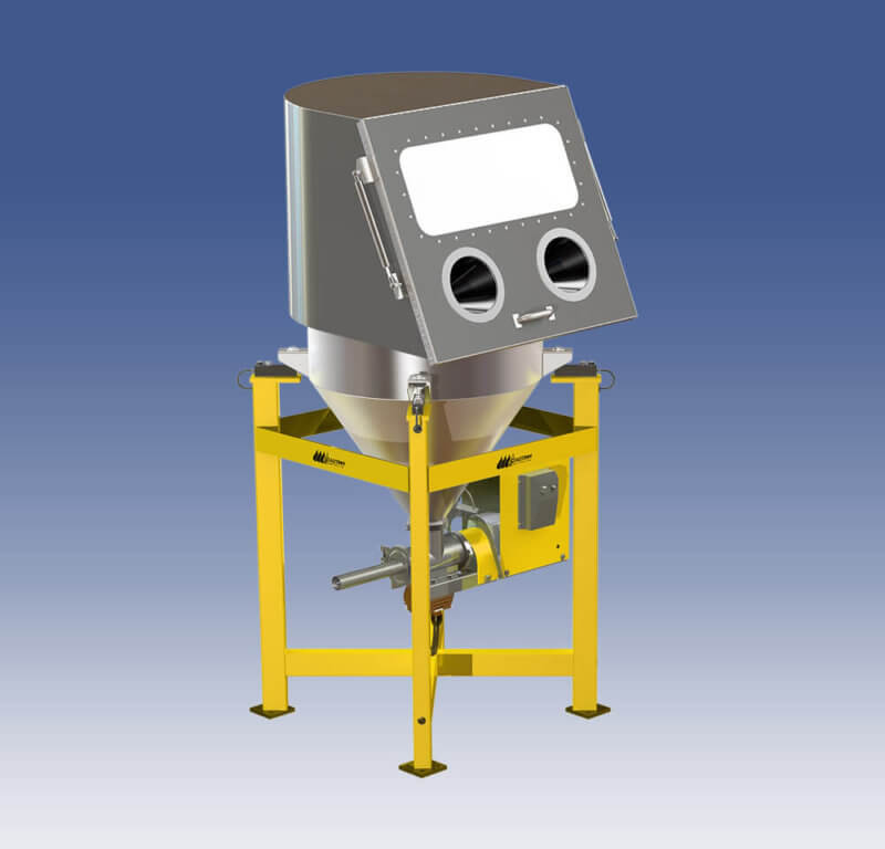 Model VMF-28 BL™ Volumetric Screw Feeder with 50 Lb. Bag Loader