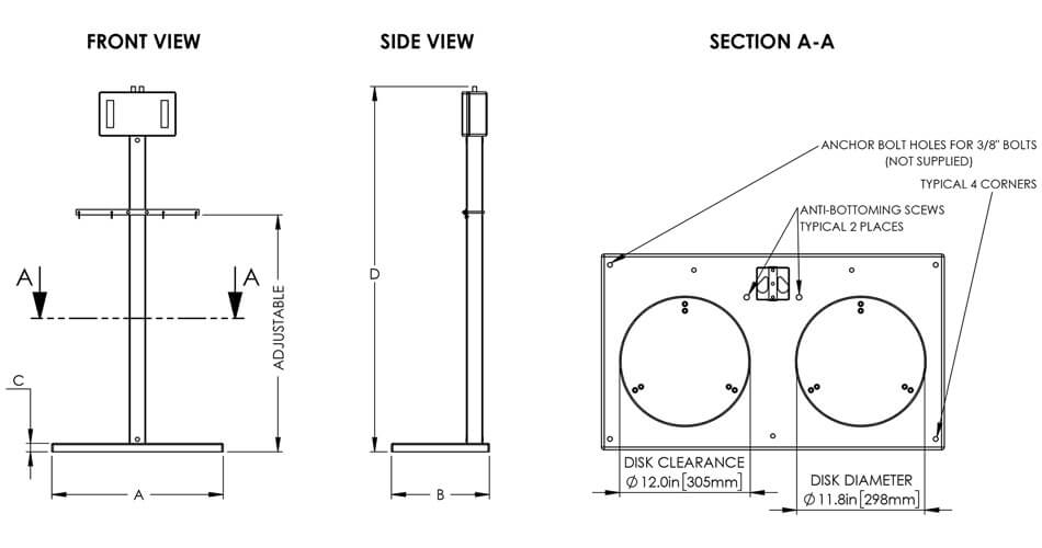 Model 2330 Dimension Drawing