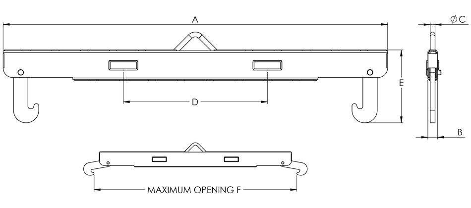 Model 3000LB Dimension Drawing