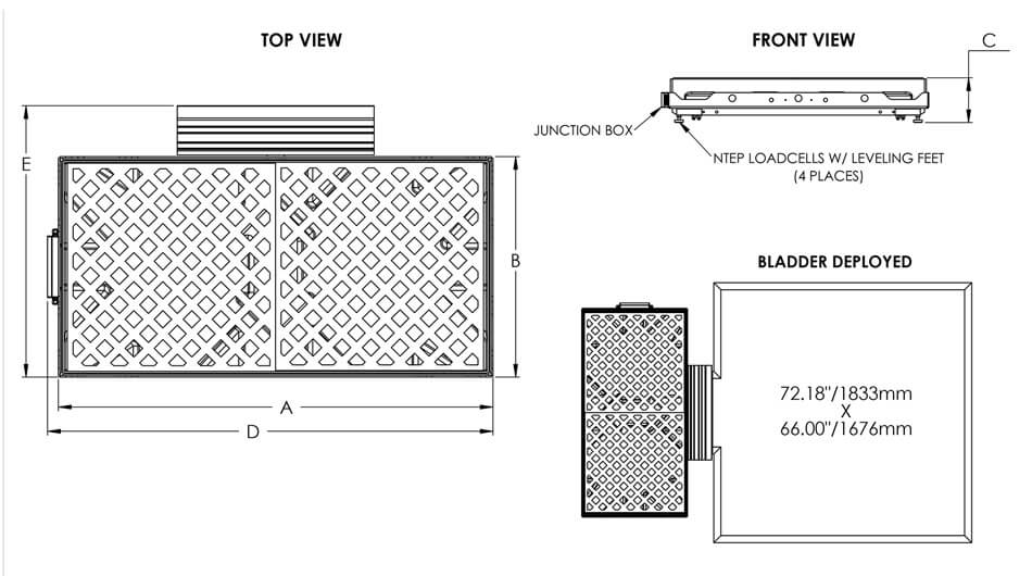 Model 4042WB-26x52 Dimension Drawing