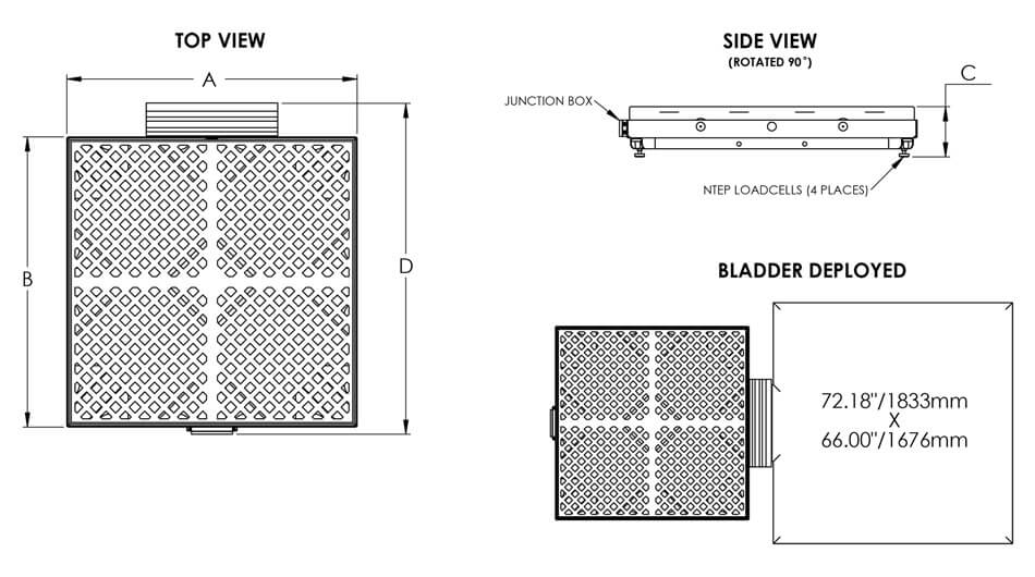 Model 4042WB-52 Dimension Drawing