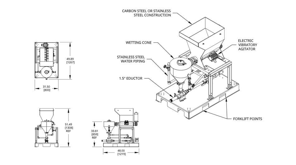 Scaletron Model VMF-90F Dimension Drawing