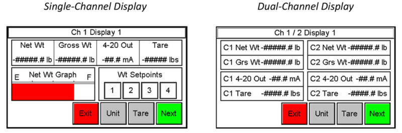 AccuPro 6000-TS Scale Controller Display Screen Shot