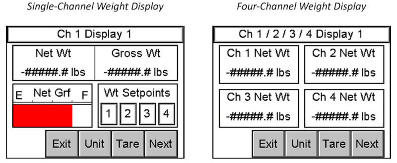 AccuPro 7000-TS Scale Controller Display Screen Shot