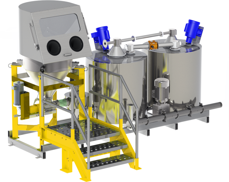 Model VMF-28 PM™ Volumetric Screw Feeder for Polymer Mixing