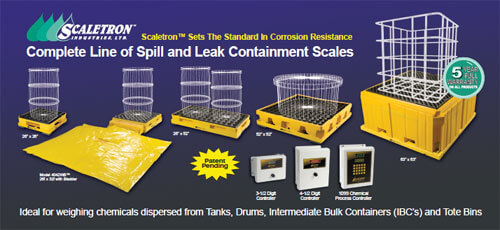 Complete Line of Spill and Leak Containment Scales